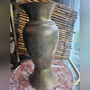 Vintage Egyptian Brass Vase
